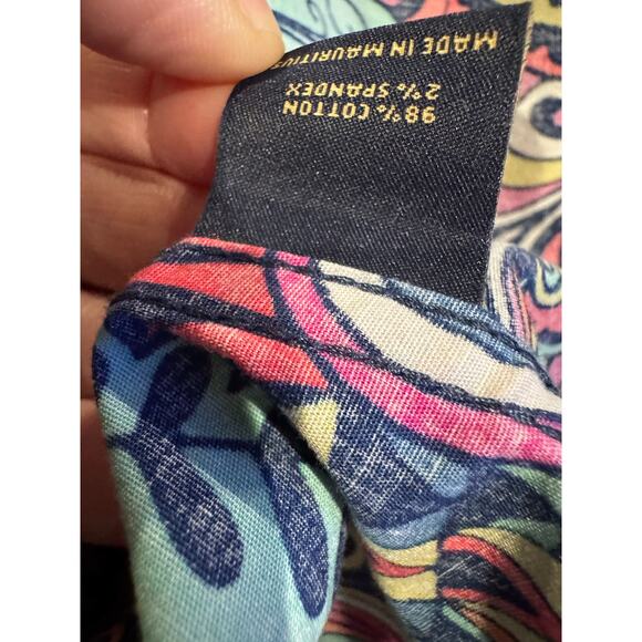 Cremieux Wild Vibrant Fun Patterned Button Down Shirt  Large - Picture 4 of 5